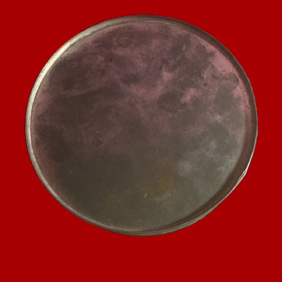 Vintage 1983 Metzke Pewter 5” Diameter Christmas Tin - Picture 3 of 4